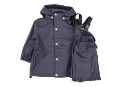 En Fant rainwear pants and jacket dark navy
